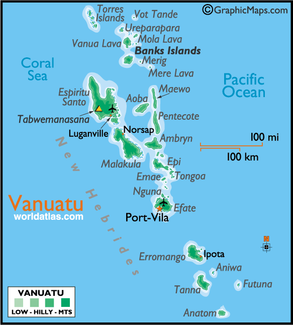 vanuatu map bank islands